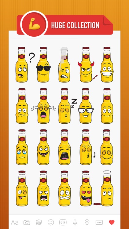 BeerMoji - beer stickers and emoji keyboard app