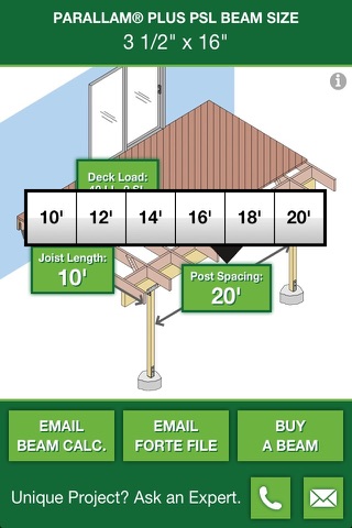 Parallam+ Deck Beam Sizer screenshot 3