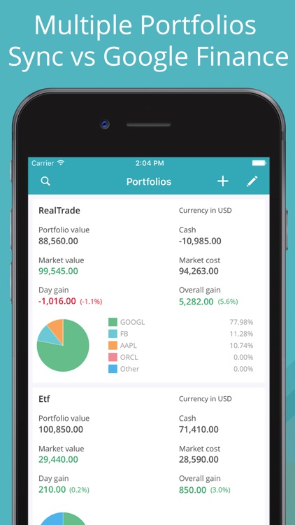 GoFinance for Google Finance: Tracker & Screener