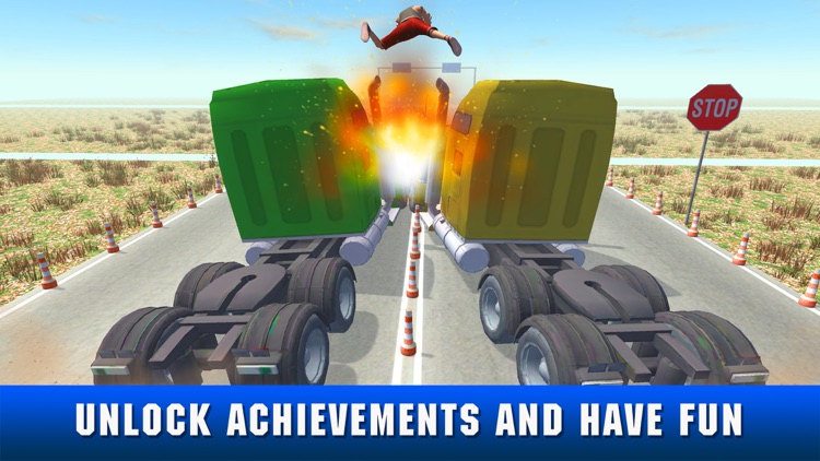 Dummy Truck Split Crash Test Simulator screenshot-3