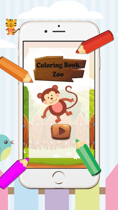 How to cancel & delete Kids Coloring Book monkey and frinds animal from iphone & ipad 1