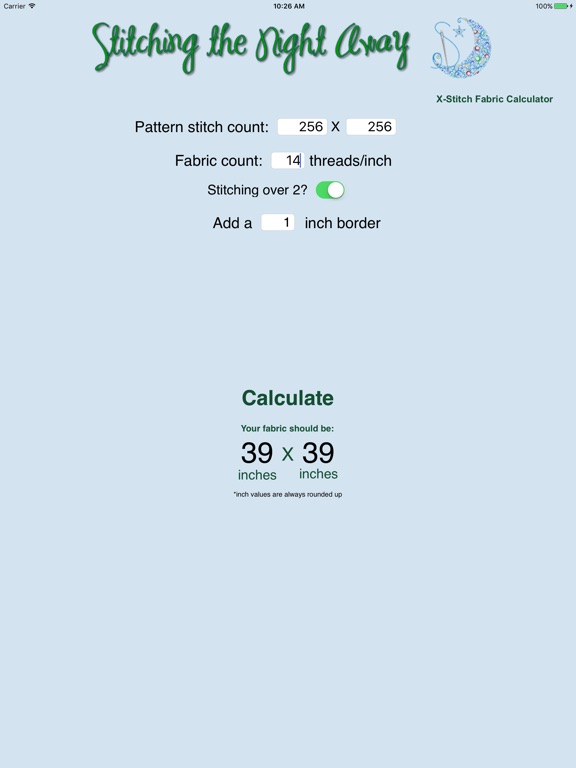 Cross Stitch Calculator AppRecs