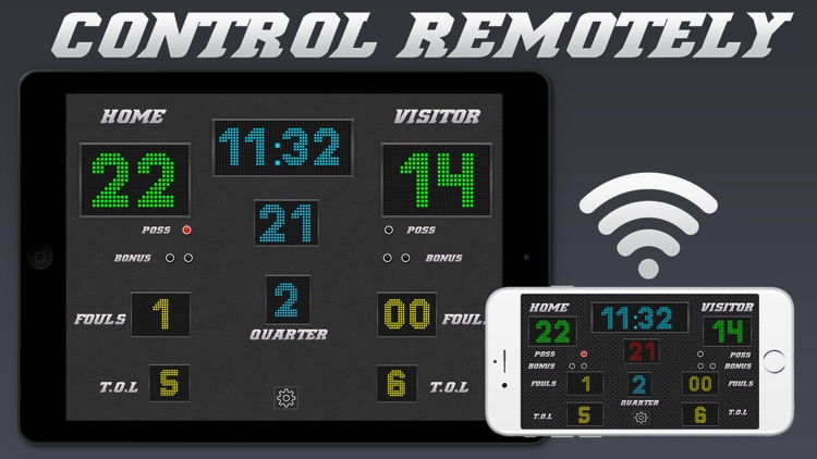 Basketball Scoreboard - Remote Scorekeeping