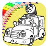 Ice Cream Truck Coloring Kids Game Version