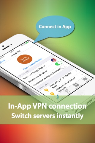 GreenVPN - Free & fast VPN with unlimited traffic screenshot 2