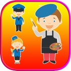 Occupation Coloring Book Page - Kids Learning Game