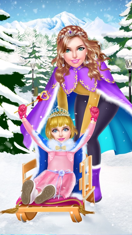 Royal Family Winter Salon - Snow Princess Makeover