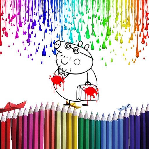 Best Funny Pig Coloring Version