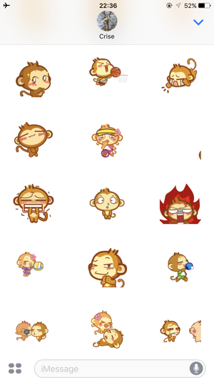 Monkeymoji Stickers for imessages(圖3)-速報App