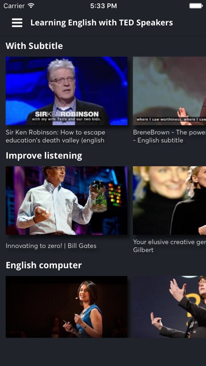 Improve English with TED talk videos