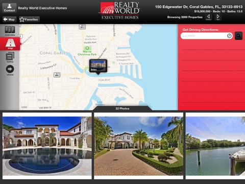 Realty World Executive Homes for iPad screenshot 3