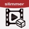 Video Slimmer App lets you shrink video files filmed on your iOS device to smaller file size while keeping good video quality