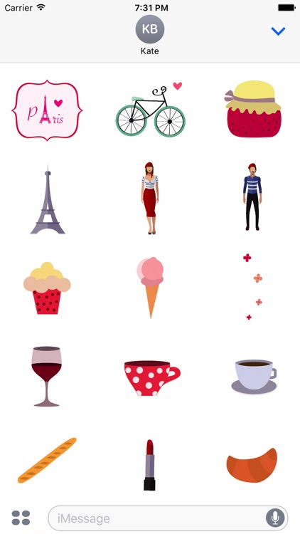 Animated Paris Stickers