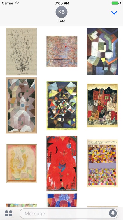 Paul Klee Artworks Stickers