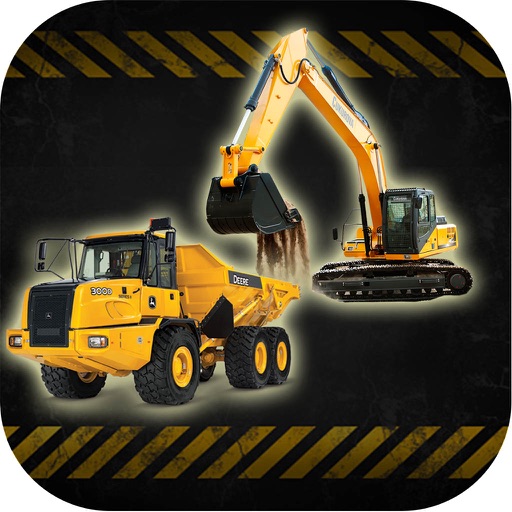Construction Excavator Operator Simulator Icon