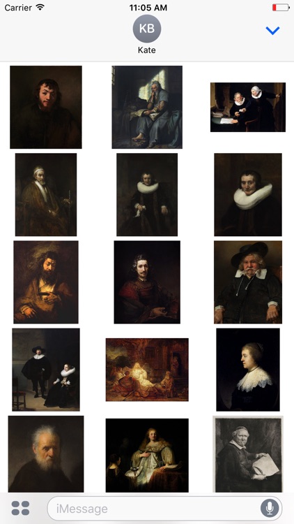 Rembrandt Stickers for iMessage