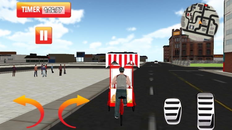 Fries Hawker Cycle & Food Delivery Rider Sim screenshot-4
