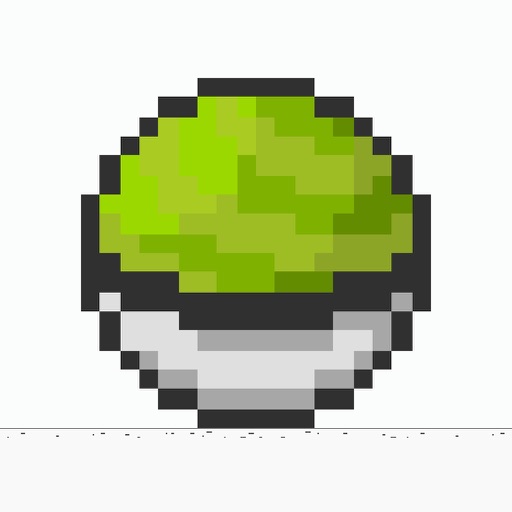 Pixel Color Ball Fell From The Sky Icon