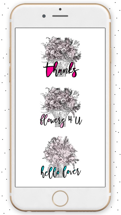 Fake Bouquet Flower Sticker Pack