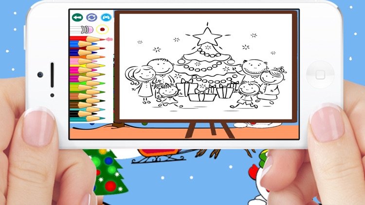 Christmas Santa Coloring Book Games For Kids Free