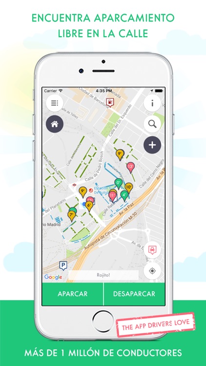 wazypark - sitios libres donde aparcar