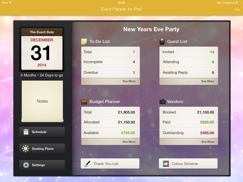 Event Planner for iPad - náhled