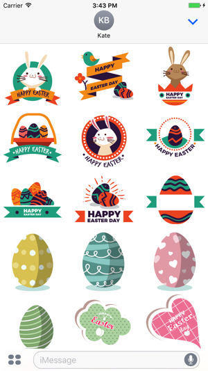 Cute Easter Sticker Pack(圖2)-速報App