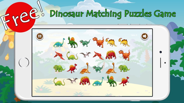 Dinosaur Matching Remember Puzzles Games For Kids screenshot-3