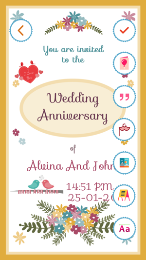 Anniversary Invitation Card Maker Pro