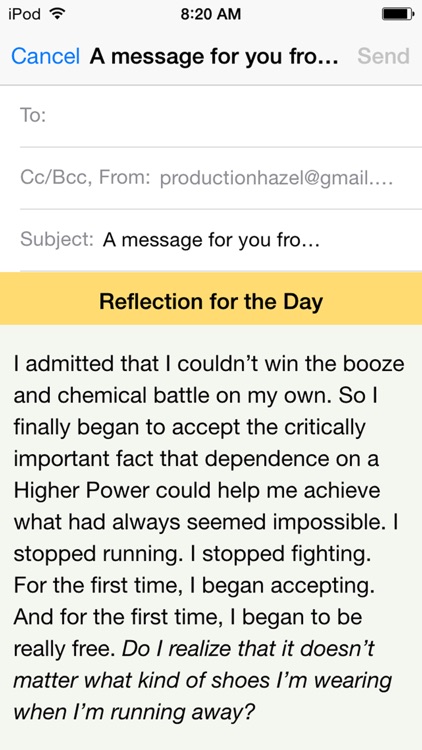 Day at a Time: Spiritual Meditations for Recovery screenshot-4