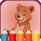 Animal cartoon coloring books for kids