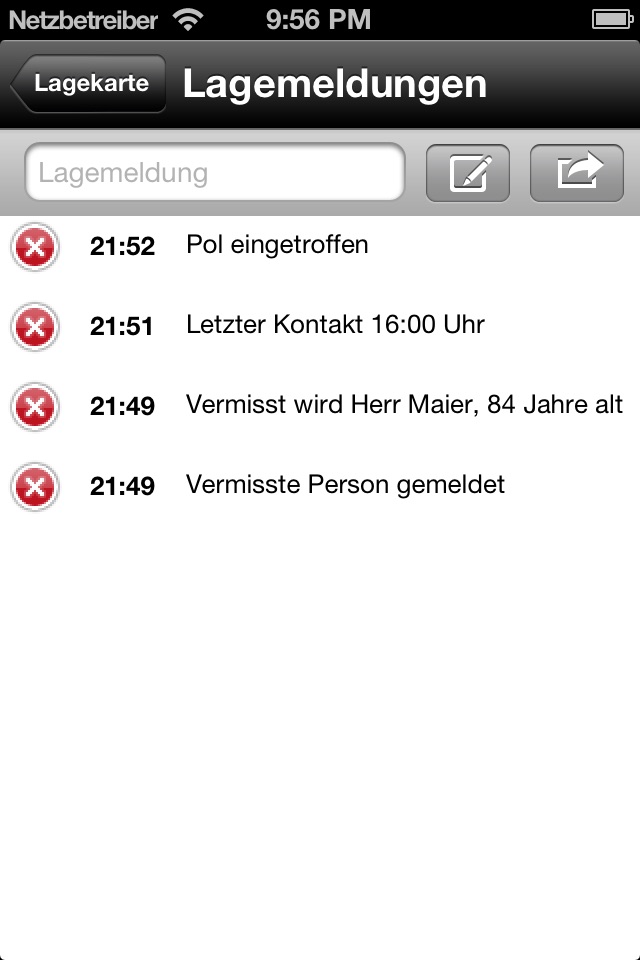 Mobile-Lagekarte for iPhone screenshot 2