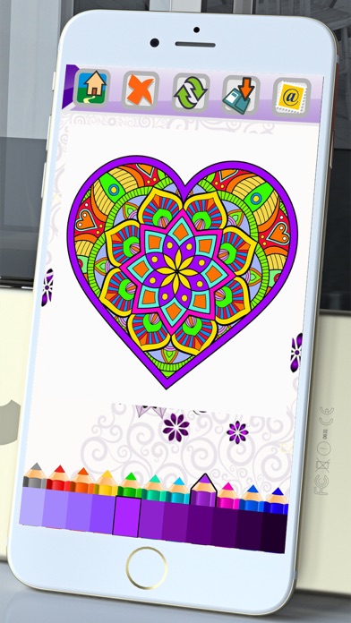 How to cancel & delete Mandala Coloring Book Adults Calm Color Therapy from iphone & ipad 2