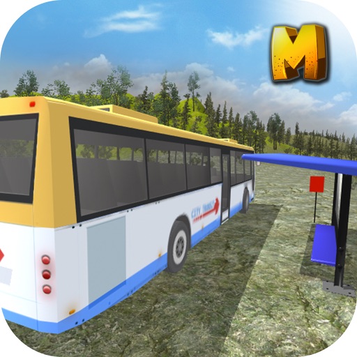 Offroad Tourist Bus Driving Icon
