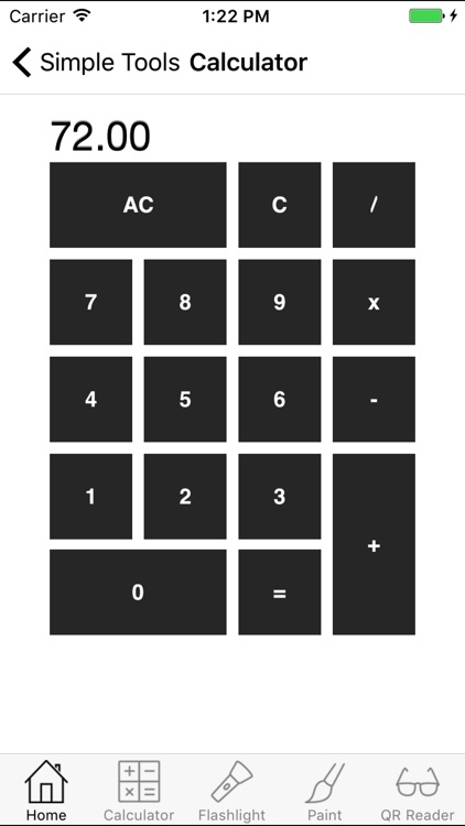 Simple Tools - Calc + Light + Paint + QR Reader