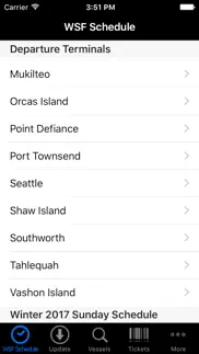 wsf puget sound ferry schedule iphone screenshot 1