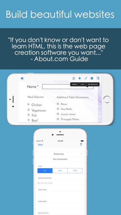 HTML Egg Pro Website Designer for iPhone