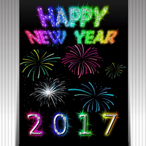 New Year Photo Stickers: 2017 Happy Holiday Wishes icon