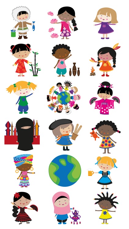 Happy Meitlis Around the World iMessage Stickers