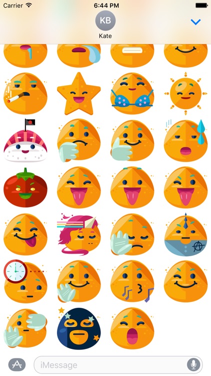 Funny Emoticons Stickers - iMessage New Emoji screenshot-3