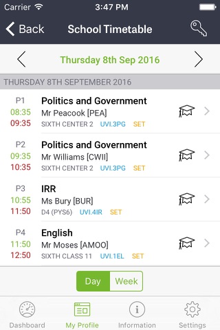 iStudent App screenshot 2