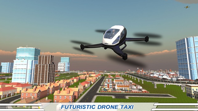 Drone Taxi Flying Car 3D Flight Simulator(圖2)-速報App