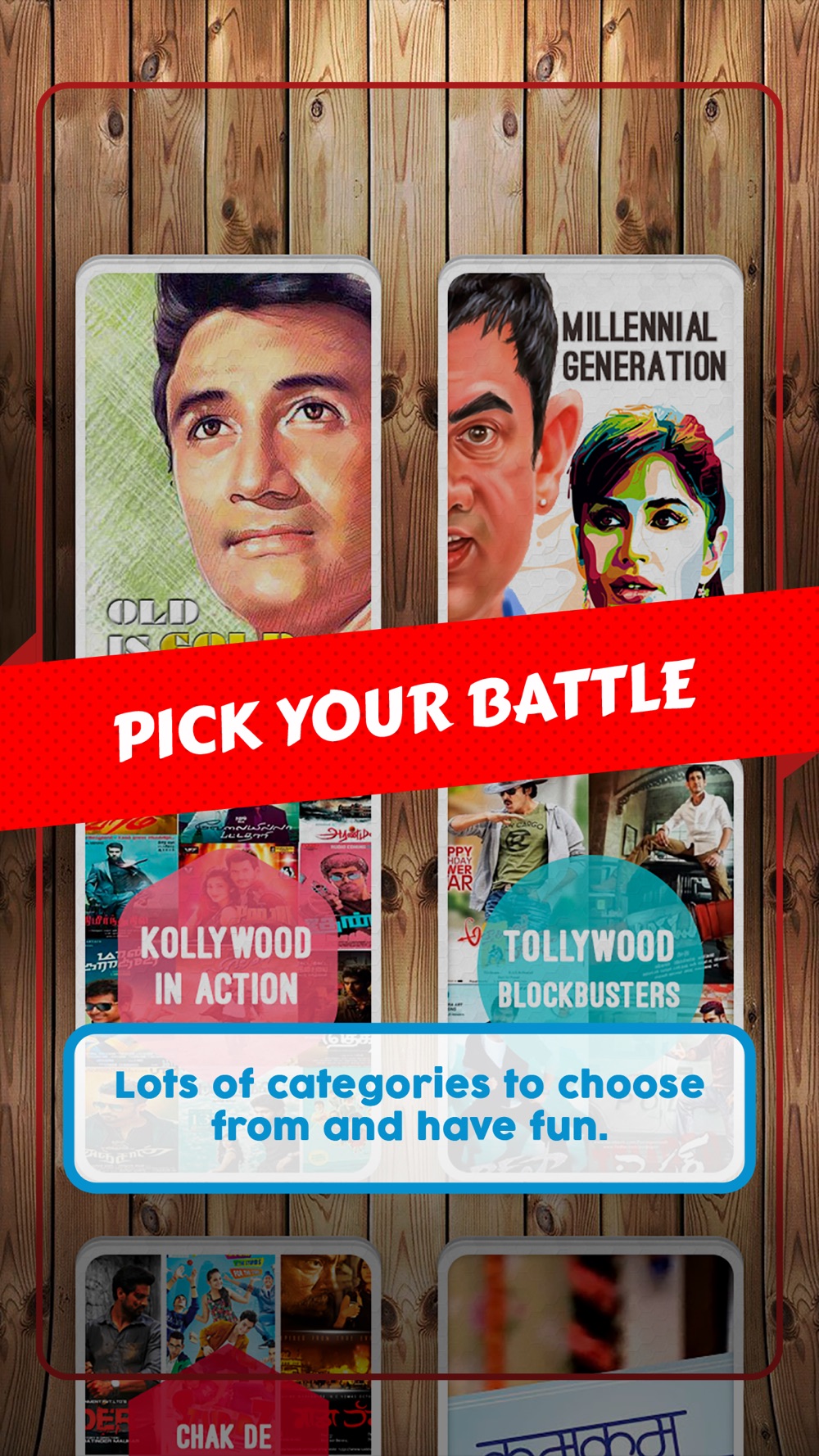 Desi Charades – Bollywood & Hollywood Flip Game