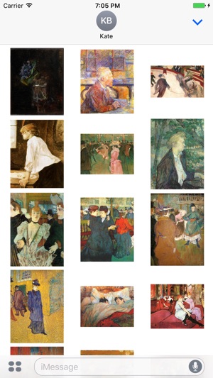 Toulouse Lautrec Artworks for iMessage(圖1)-速報App