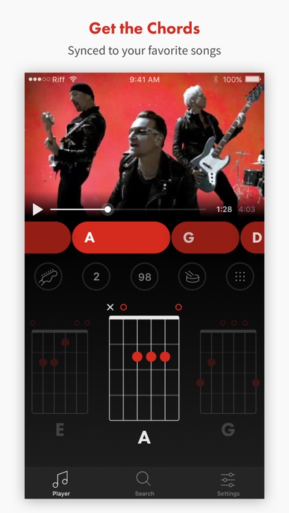 Riffstation - Guitar Chords in Sync with any Song