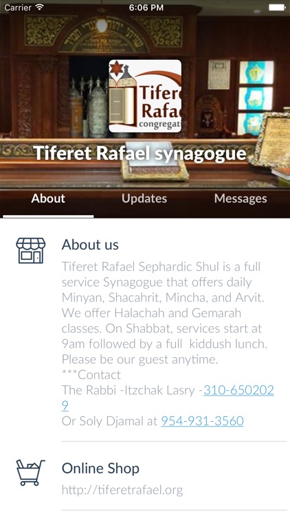 Tiferet Rafael synagogue by AppsVillage