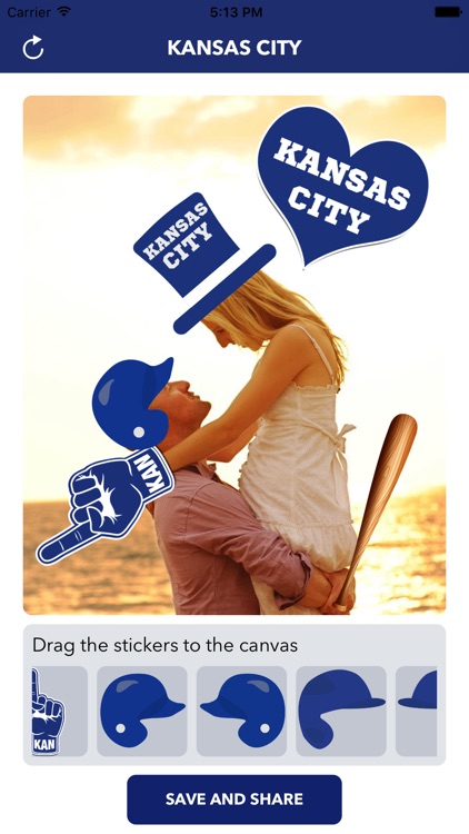 Kansas City Baseball Stickers & Emojis