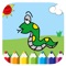 Draw Snake Coloring Book Game For Children