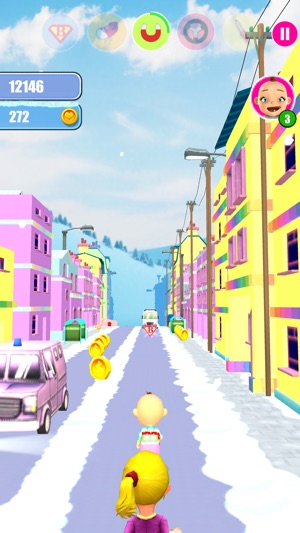 Baby Snow Run - Running Game(圖2)-速報App