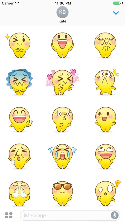 Mr.Powwaw Emoticon Stickers